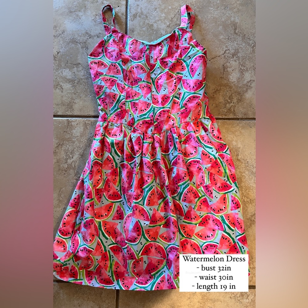 Handmade watermelon dress - size in pic
